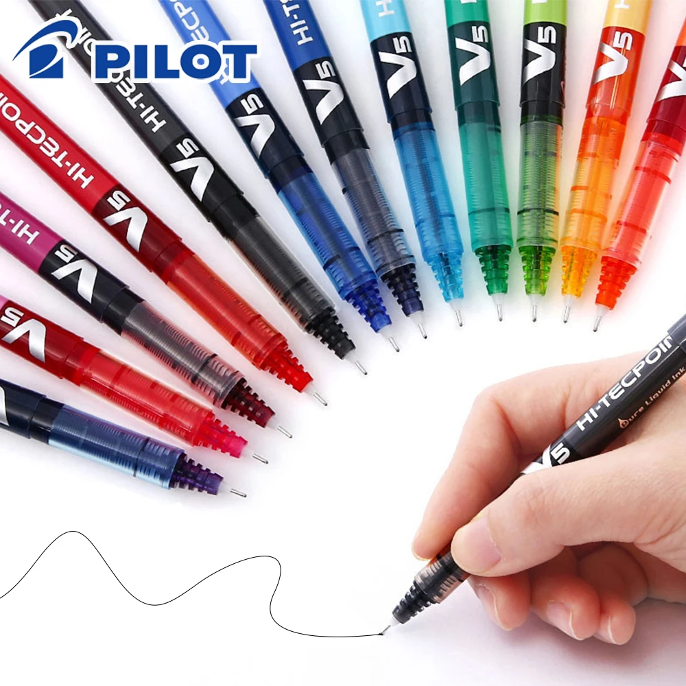 Pilot Pen V5 - 3pcs 일본 파일럿 젤 펜 스트레이트