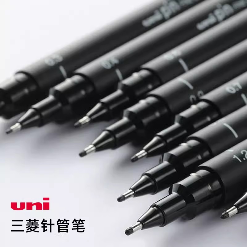 Gel Ink Pen Set - 유니 니들 젤 펜 안료 라이너
