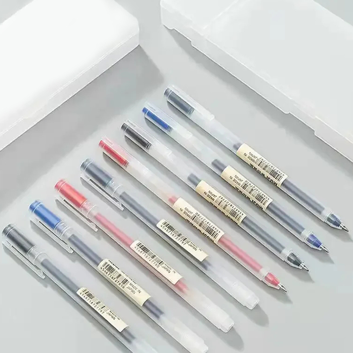 Muji Stationery Gel Pen - 3-6 개/대 0.38mm Kawaii MUJIs 젤