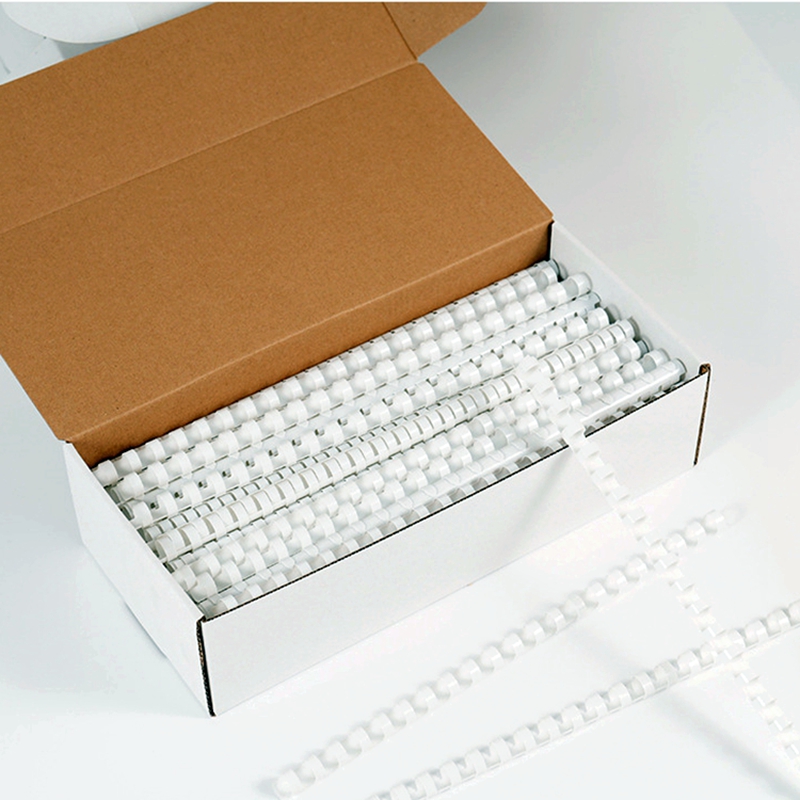 Binding Comb Plastic - 50/100PCS 풀 박스 리드스타 화이트 PVC