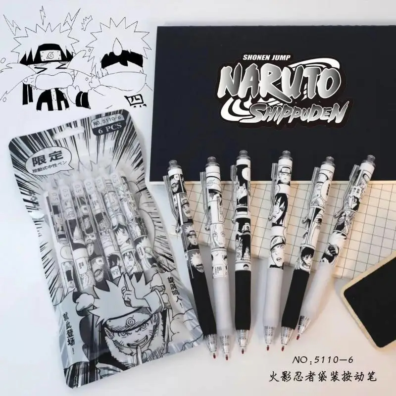 Gel Ink Pen Set - 나루토 애니메이션 젤 펜, 우치하 이타치
