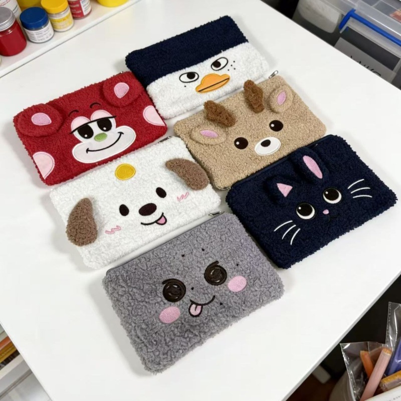 Stationery Supplier - RIIZES 귀여운 프린트 지퍼 파우치 펜