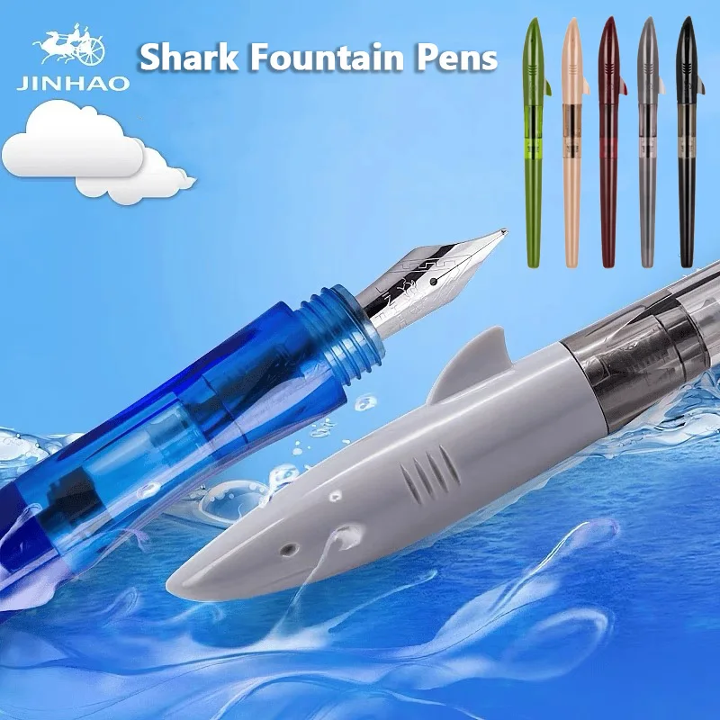 Office Stationery Supply Business - Jinhao 귀여운 상어 만년필, F 펜촉,