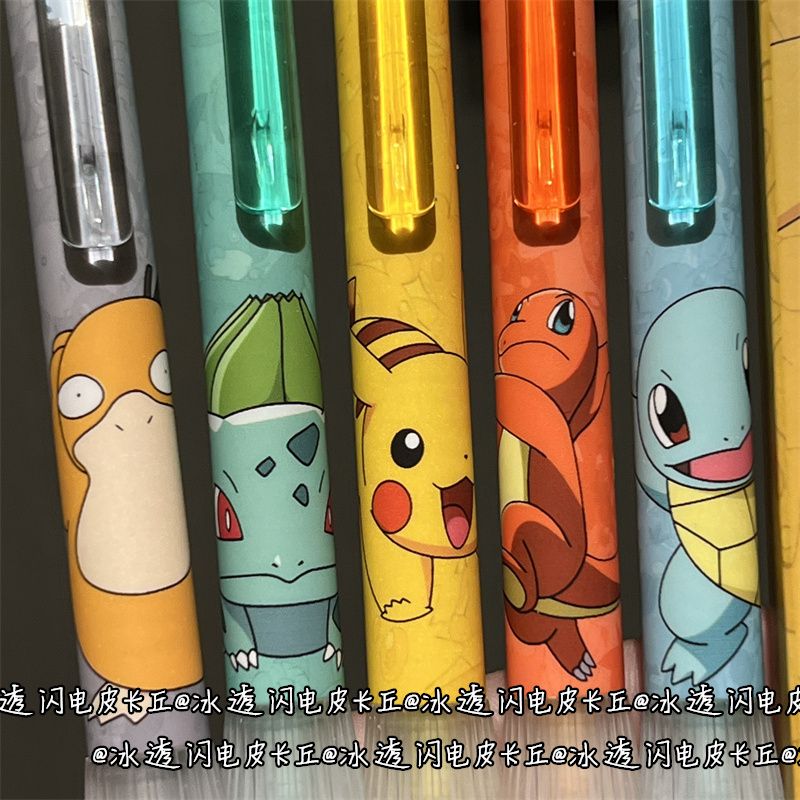 Stationery Supplier - 투명 실리콘 포켓몬 개폐식 젤 펜