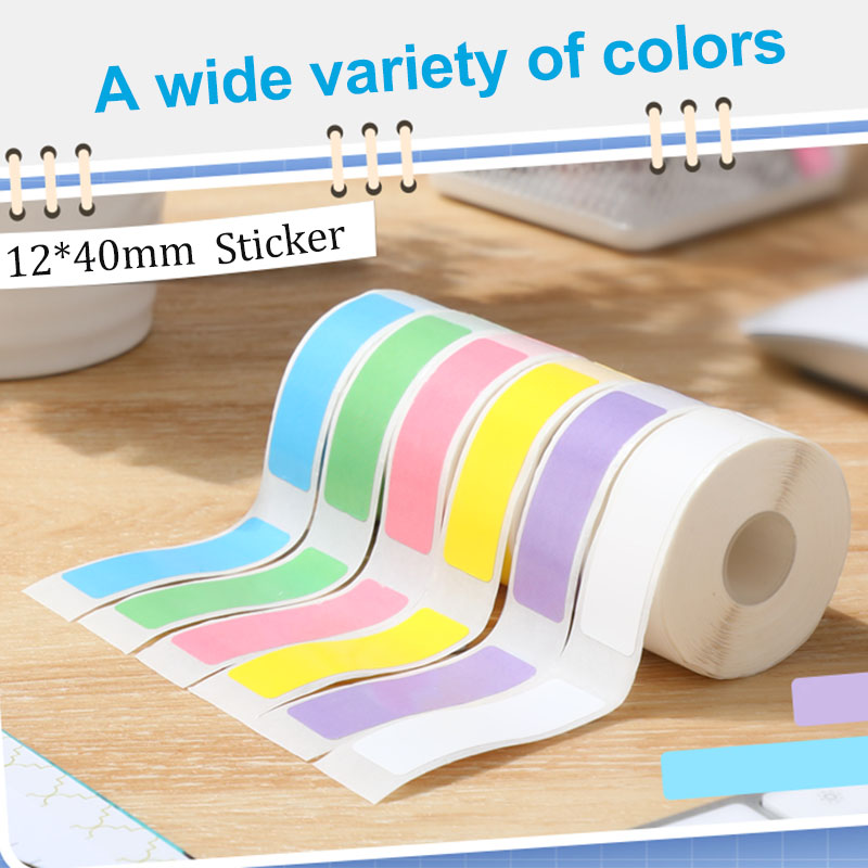12*40mm 컬러 투명 열 스티커 롤 자체 접착 라벨 - Label Printer Tape 리뷰 및 가격