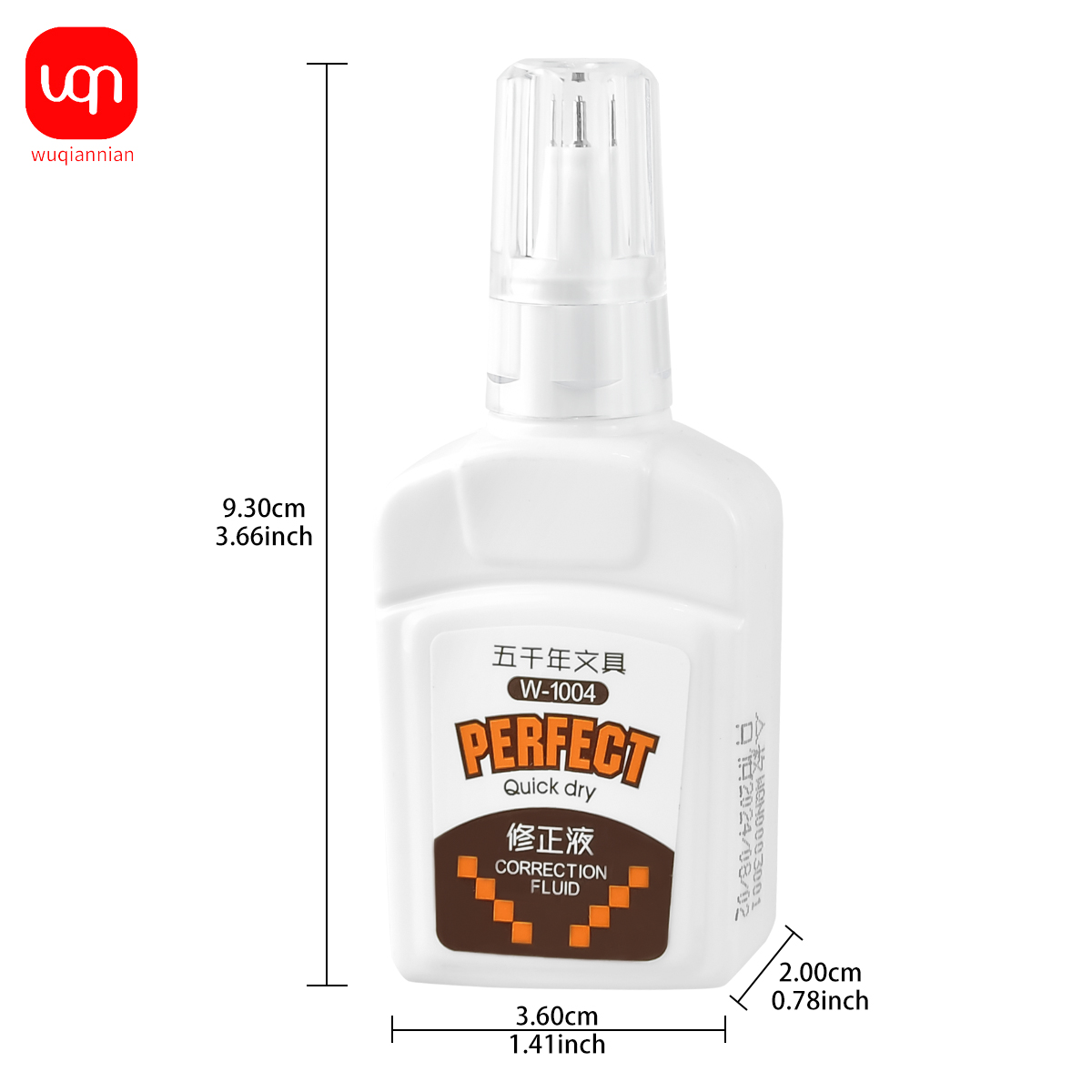 WQN-3/6/12PCS18ml 수정액 휴대용 학생용  - Correction Fluid White 리뷰 및 가격