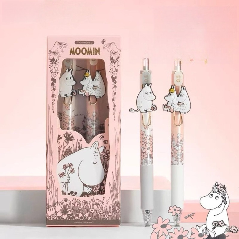 무민 귀여운 접이식 젤 펜 0.5mm 가는심 부드러운  - Stationery Supplier 리뷰 및 가격