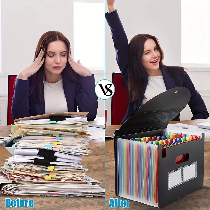 A4 다층 플립 오르간 가방 3면 밀봉형 플라스틱 파일 - File Folder Hanging 리뷰 및 가격