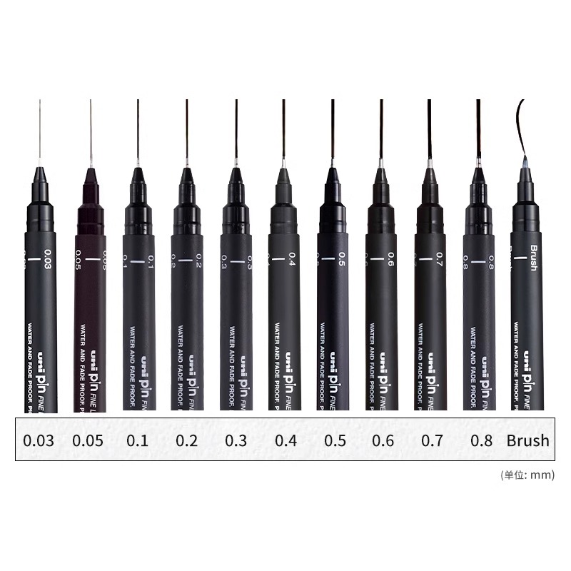 유니 니들 젤 펜 안료 라이너 펜 세트, 핸드 페인팅  - Gel Ink Pen Set 리뷰 및 가격