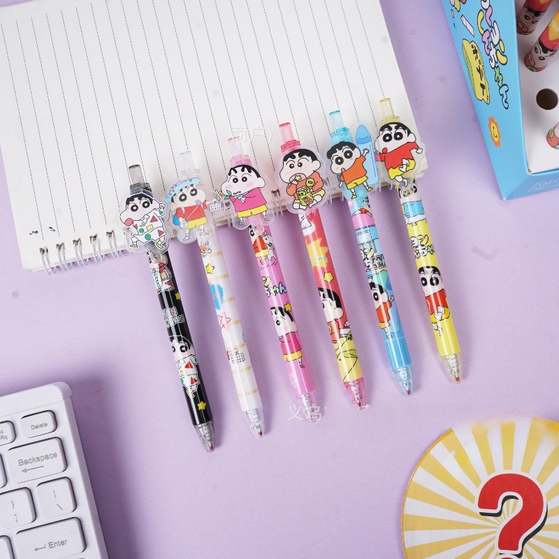 48 개/상자 크레용 신찬 포인트 펜 만화 잉크 젤 펜 - Stationery Supplier 리뷰 및 가격