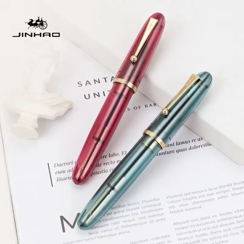 Jinhao 9019 만년필 투명 고급 송진 펜, 펜촉 - Office Stationery Supply Business 리뷰 및 가격