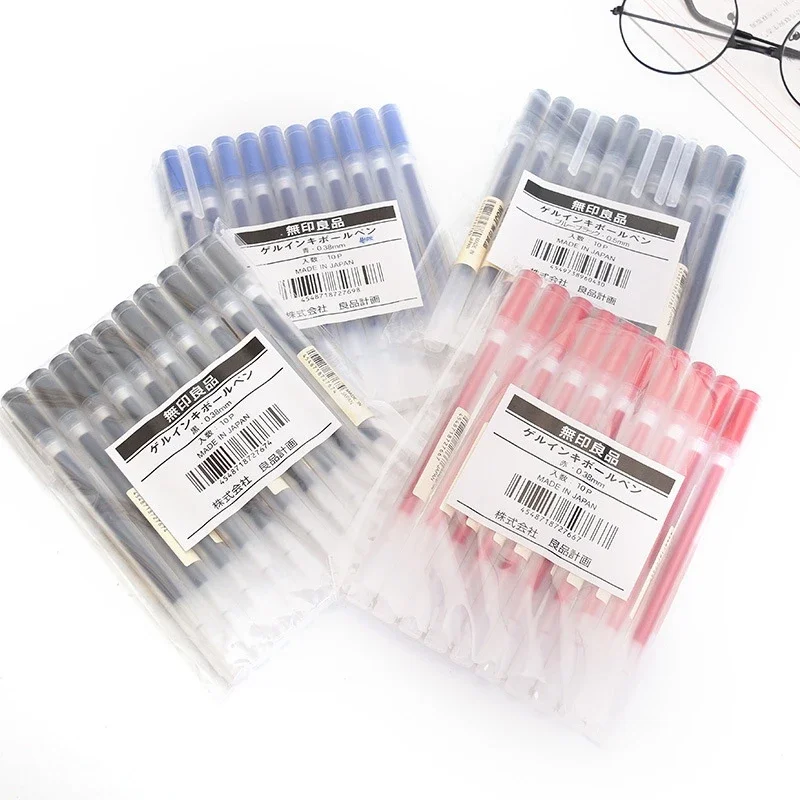 10-30 개/대 0.38/0.5mm 젤 펜 검정/파랑 - Office Stationery Supply Business 리뷰 및 가격