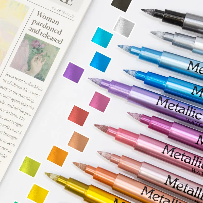 24색 메탈릭 아크릴 페인트 마커, 돌, 천, 나무,  - Whiteboard Marker Set 리뷰 및 가격