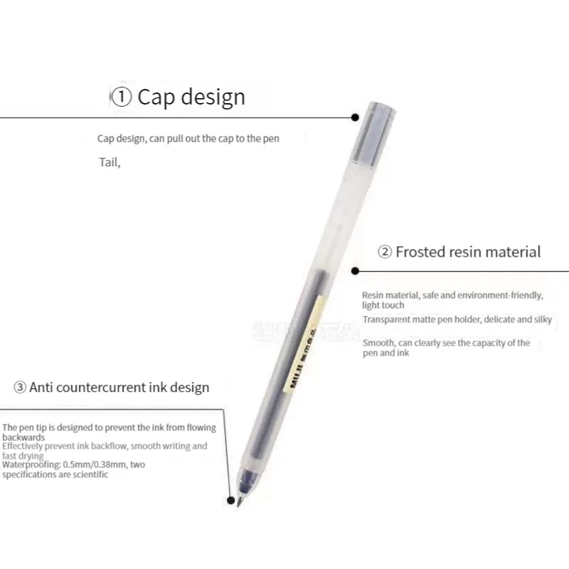 6/8 개/대 Kawaii MUJIs 젤 펜 블랙/레드 - Muji Stationery Gel Pen 리뷰 및 가격