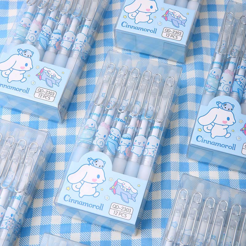 6-12Pcs 정품 Sanrio 시리즈 0.5MM 젤  - Stationery Supplier 리뷰 및 가격