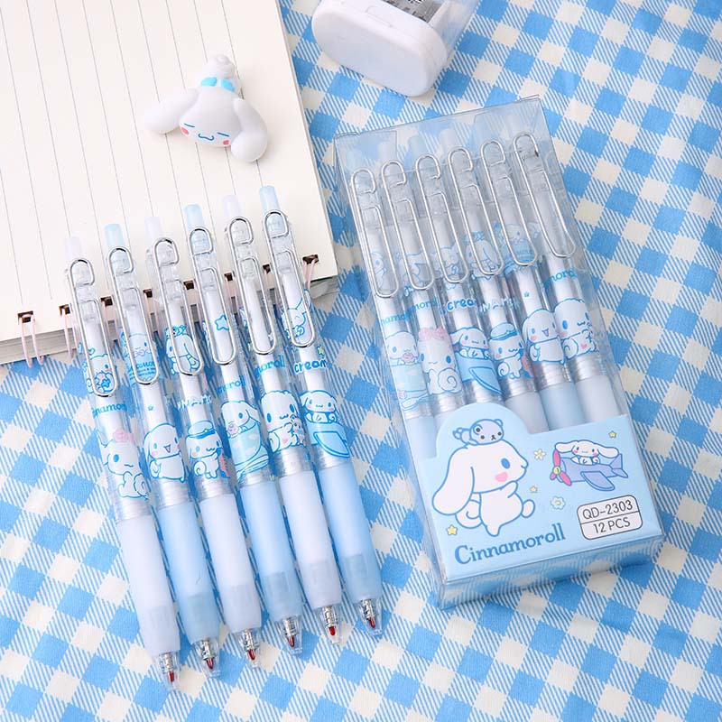 6-12Pcs 정품 Sanrio 시리즈 0.5MM 젤  - Stationery Supplier 리뷰 및 가격
