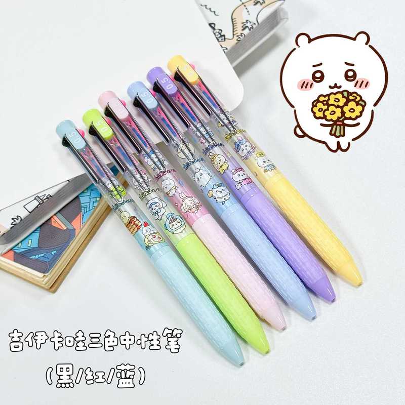 6-36pcs Chiikawa 펜 3 색 볼펜 검정 빨 - Stationery Supplier 리뷰 및 가격