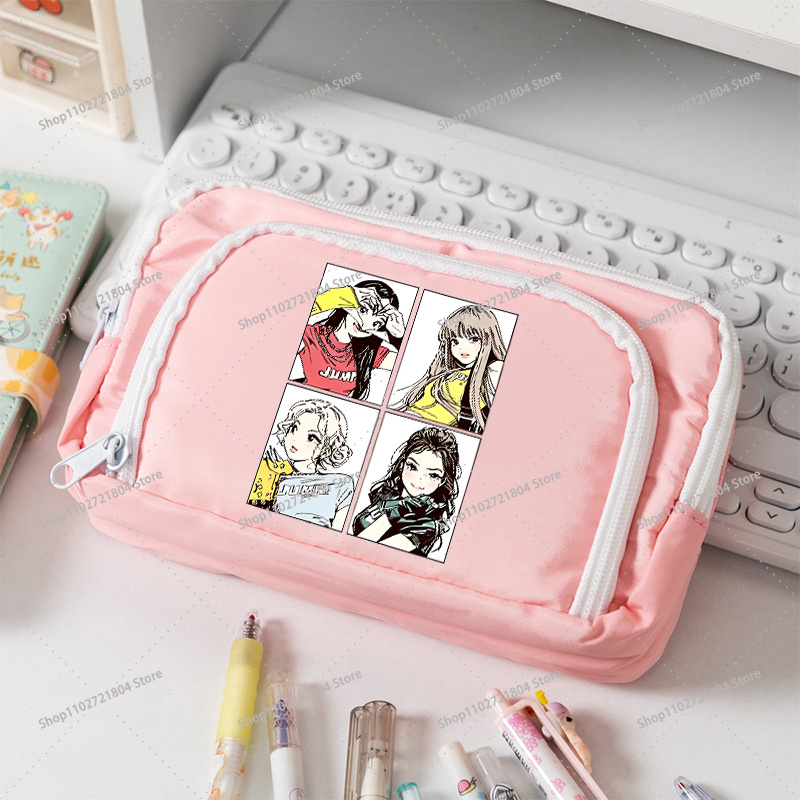 블랙핑크 대용량 캔버스 연필 케이스 학생용 Kpop B - Stationery Supplier 리뷰 및 가격