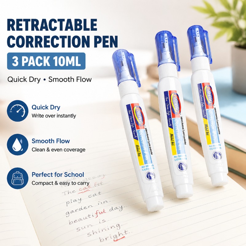 퀵 드라이 수정액 화이트 아웃 액체 지우개 휴대용 필기 - Correction Fluid White 리뷰 및 가격