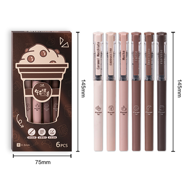 6개 세트 애프터눈 티 시리즈 젤 잉크 펜 패션 디자인 - Gel Ink Pen Set 리뷰 및 가격