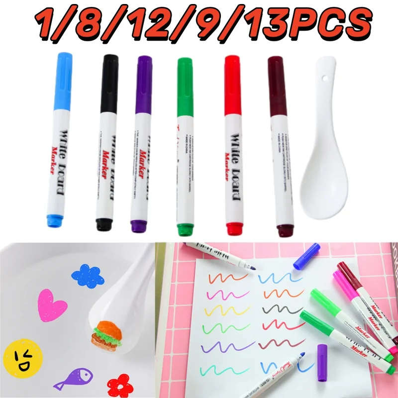 컬러 매직 워터 페인팅 플로팅 펜 세트 화이트보드 마커 - Whiteboard Marker Set 리뷰 및 가격